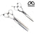 Yasaka Traditional Cutting & Thinning Scissors Set - Japan Scheren USA
